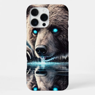 Coque iPhone 16 Pro Max Ours serein et reflet farouche ombragé