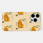 Coque iPhone 16 Pro Max Pain de chat drôle (Verso Horizontal)