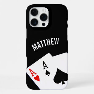 Coque iPhone 16 Pro Max Paire d'As au Poker