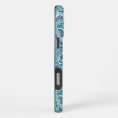 Coque iPhone 16 Pro Max Paisley en bleu bébé (Côté droit)