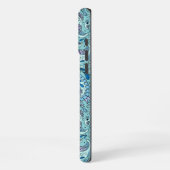 Coque iPhone 16 Pro Max Paisley en bleu bébé (Côté gauche)