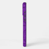 Coque iPhone 16 Pro Max Paisley Violet (Côté gauche)