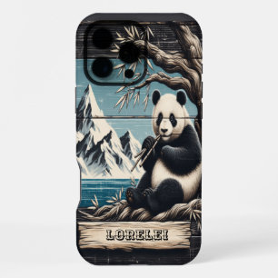 Coque iPhone 16 Pro Max Panda's Mountain Perch : Repose de Bambou