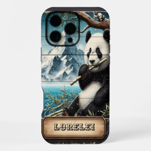 Coque iPhone 16 Pro Max Panda's Mountain Vista : Repose en Bambou