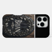 Coque iPhone 16 Pro Max Panneau rustique de Brian Farmhouse (Verso Horizontal)