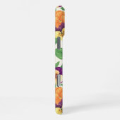 Coque iPhone 16 Pro Max Pansies sur blanc cassé (Côté droit)