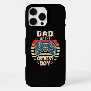 Coque iPhone 16 Pro Max Papa du garçon d'anniversaire correspondant au jou