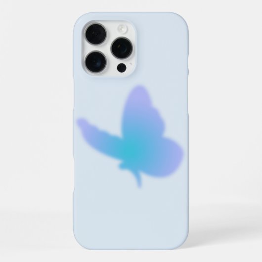 Coque iPhone 16 Pro Max Papillon Aqua Dream (Verso)