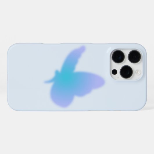 Coque iPhone 16 Pro Max Papillon Aqua Dream (Verso Horizontal)