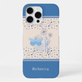 Coque iPhone 16 Pro Max Papillon Boho & Botanique (Verso)