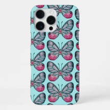 Papillon de verre d'octobre sarcelle motif