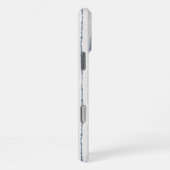 Coque iPhone 16 Pro Max Papillon Vert Menthe Croire Bleu Rayures Blanches (Côté droit)