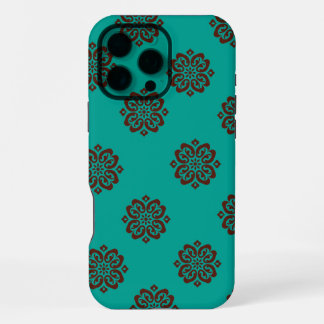 Coque iPhone 16 Pro Max "Parchemins carmin – Élégance audacieuse"