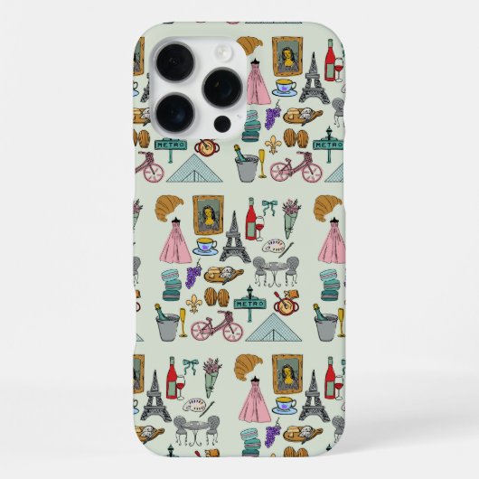 Coque iPhone 16 Pro Max Paris romantique (Verso)
