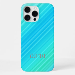 Coque iPhone 16 Pro Max Pastel Abstrait Turquoise Bleu Bleu Grandes Têtes
