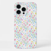 Coque iPhone 16 Pro Max Pastel Wildflower Meadow Pattern (Verso)