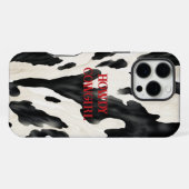 Coque iPhone 16 Pro Max Pays occidental de vaches d'élevage (Verso Horizontal)