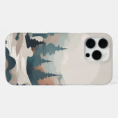 Coque iPhone 16 Pro Max Paysage de la forêt de Boho (Verso Horizontal)