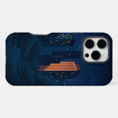 Coque iPhone 16 Pro Max Paysage urbain de Night City (Verso Horizontal)