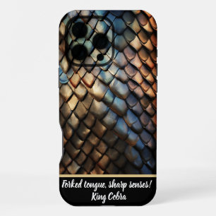 Coque iPhone 16 Pro Max Peau de serpent venimeux vibrante et texturée