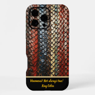 Coque iPhone 16 Pro Max Peau de serpent vibrante révélant l'art de la natu