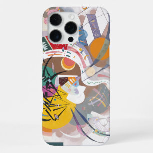 Coque iPhone 16 Pro Max Peinture abstraite de Kandinsky à dominante courbe