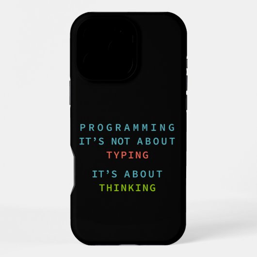 Coque iPhone 16 Pro Max Pensée de programmation - Citation technologique s (Verso)