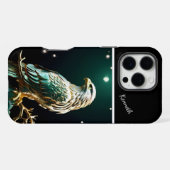 Coque iPhone 16 Pro Max Perches d'aigle doré (Verso Horizontal)