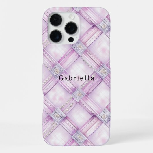 Coque iPhone 16 Pro Max Perle Rose Violet (Verso)