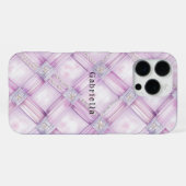 Coque iPhone 16 Pro Max Perle Rose Violet (Verso Horizontal)