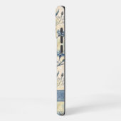 Coque iPhone 16 Pro Max Personalized Name Blue Wildflowers (Côté gauche)
