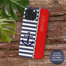 Coque iPhone 16 Pro Max Personnalisé Fun Marine Bleu Bleu Bleu Bleu Bleu B