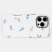 Coque iPhone 16 Pro Max Petites Fleurs Délicates aux Couleurs Pastel (Verso Horizontal)