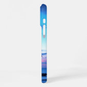 Coque iPhone 16 Pro Max Photo de plage d'île tropicale Océan Rose Bleu Cou (Côté gauche)