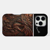 Coque iPhone 16 Pro Max Pic du dragon au crépuscule (Verso Horizontal)