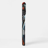 Coque iPhone 16 Pro Max Pièce d'art dynamique du dauphin (Côté droit)