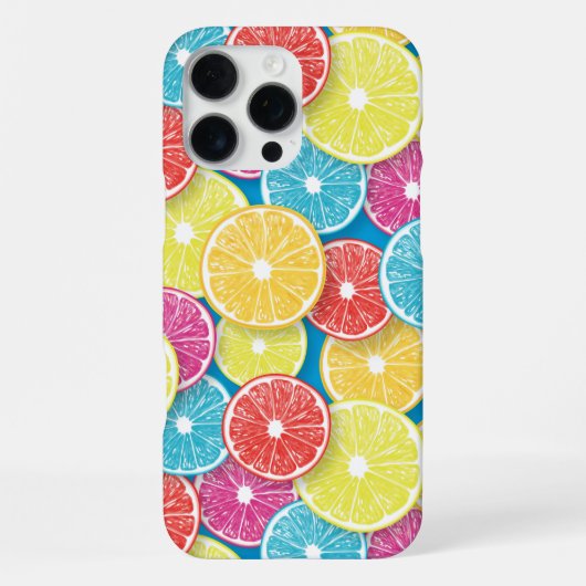 Coque iPhone 16 Pro Max Pièces de fruits d'agrumes (Verso)