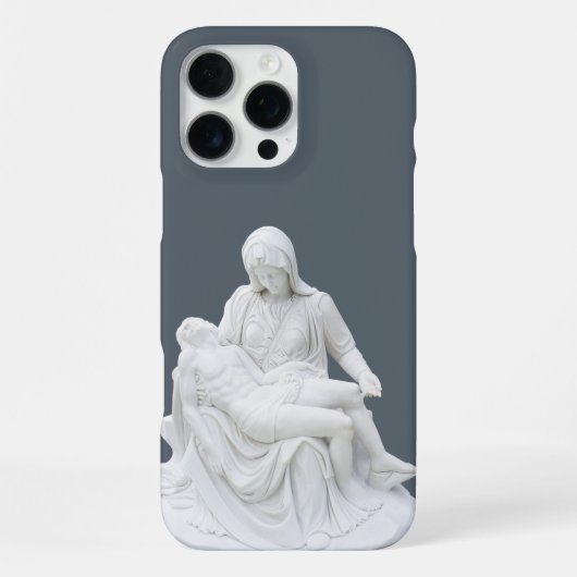 Coque iPhone 16 Pro Max Pietà sculptée (Verso)