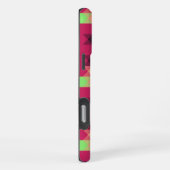 Coque iPhone 16 Pro Max pink and green geometric (Côté droit)