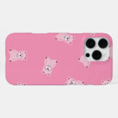Coque iPhone 16 Pro Max "Pink Teddy Parade - Magnifique étui téléphonique  (Verso Horizontal)