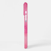 Coque iPhone 16 Pro Max Pink Watercolor Linktree | (Côté gauche)