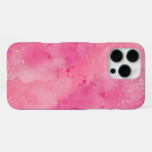 Coque iPhone 16 Pro Max Pink Watercolor Linktree | (Verso Horizontal)