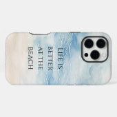 Coque iPhone 16 Pro Max Plage Océanique Côtière   (Verso Horizontal)