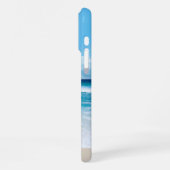 Coque iPhone 16 Pro Max Plage tropicale moderne de sable (Côté gauche)