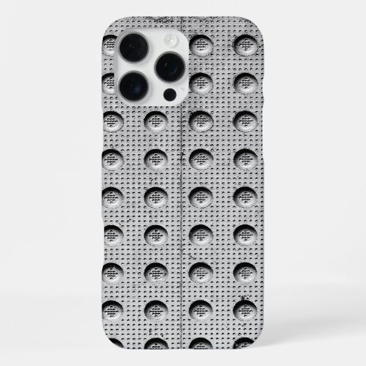 Coque iPhone 16 Pro Max Plaque de route métallique (Verso)