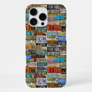 Coque iPhone 16 Pro Max Plaques d'immatriculation vintage