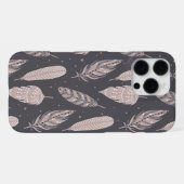 Coque iPhone 16 Pro Max Plumes Bohèmes (Verso Horizontal)