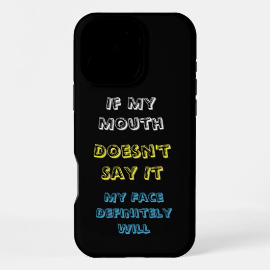 Coque iPhone 16 Pro Max Plus léger sur les émotions honnêtes (Verso)