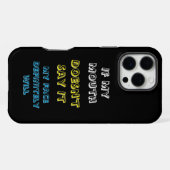 Coque iPhone 16 Pro Max Plus léger sur les émotions honnêtes (Verso Horizontal)