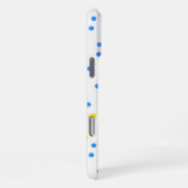 Coque iPhone 16 Pro Max Points bleus (Côté droit)